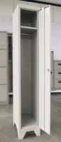 Casier en acier à une porte, armoire métallique avec barre de suspension pour employés, personnel, bureau, usine, école, salle de sport