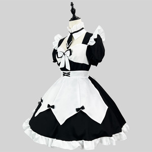 Lolita Maid Dress Black Polyester Fiber Cosplay Costume Women's Spring 2023 Anime Role Playing Outfit - Product Image 2
