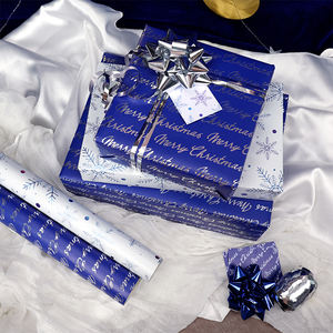<b>Christmas</b> Gift <b>Wrapping</b> <b>Paper</b> Metallic <b>Paper</b> 43*300 cm Luxury <b>Rolls</b> <b>Paper</b> - Product Image 1
