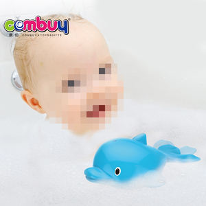 Jouets de bain en plastique pour bébés, modèle animal de natation mignon, dauphin électrique - Product Image 2