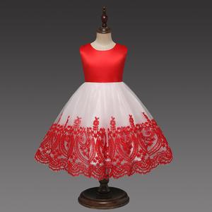 Estate del ricamo backless bowknot abito da sposa per la bambina - Product Image 5