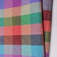 100% coton popeline imprimé tissu écologique et teint en fil à carreaux colorés pour chemises et robes pour filles Textiles de maison