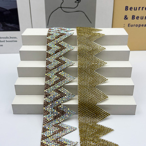 XLQ4133 Strass Diamantati Ecologici per Unghie, Catena di Cristallo Lucida, Decorazione in Pizzo con Strass per Scarpe e <span class=keywords><strong>Vestiti</strong></span> - Product Image 2