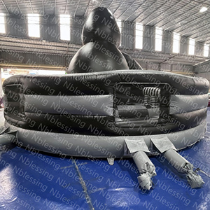Commercial Bouncer Jumping Castle Inflatable House Round <b>Trampoline</b> Kids House Commercial House Commercial Inflata - Product Image 5
