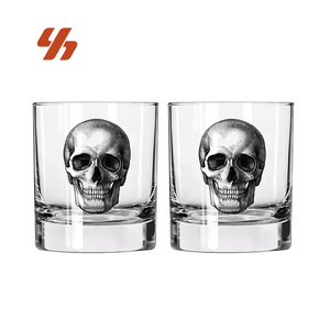 Bicchieri da Whisky in Cristallo con Logo Personalizzato, Set di Bicchieri <span class=keywords><strong>Old</strong></span> Fashioned con Fondo Spesso, Bicchierini da Vino - Product Image 1