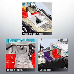 Mould King 10194, Bloques de Construcción de Velero Moderno, El Gaviota, Juguetes Creativos, Equipo de los Emiratos Árabes Unidos, Nueva Zelanda, AC75, Yate, Bloques de Construcción de Barco - Product Image 3