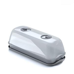 Serre miniature de table RESPANA en plastique anthracite 51,5x19,6 H. 18,5 cm - Product Image 1