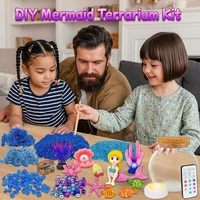 Kit de terrarium DIY style sirène personnalisé en usine, kit d'artisanat DIY STEM pour enfants, vente en gros avec télécommande