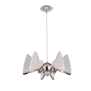 Lustre de chambre à coucher LED <span class=keywords><strong>en</strong></span> titane argent, papillon d'art <span class=keywords><strong>en</strong></span> <span class=keywords><strong>plexiglas</strong></span> de forme irrégulière - Product Image 1
