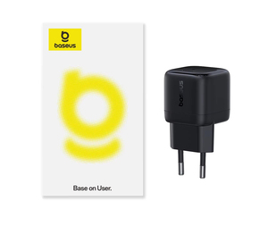 Cargador Rápido GaN <span class=keywords><strong>Baseus</strong></span> EnerFill FH22 Mini <span class=keywords><strong>100W</strong></span> Original al por Mayor, Versión EU, Color Negro E01244, Disponible en Stock - Product Image 1