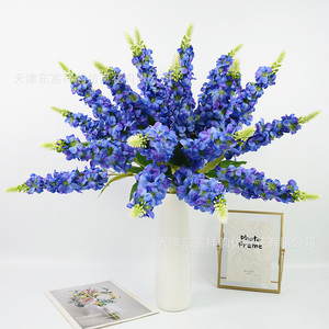 Dongchen Crafts <b>Artificial</b> Silk Hyacinth <b>Flowers</b> Single Stem Vase <b>Arrangement</b> Pastoral Style Wedding Home Decor - Product Image 3