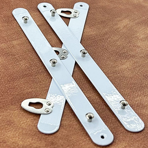 Meilong Accessories Steel Buckle 3-Hook White Plated Fastener For Underwear Shapewear - Product Image 1
