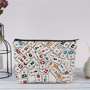 Bolsa de almacenamiento de cosméticos de viaje, estilo juego de mesa divertido, bolsa de maquillaje estilo <span class=keywords><strong>Okey</strong></span> Card, bolsa organizadora de almacenamiento para entusiastas de los juegos de mesa - Product Image 3