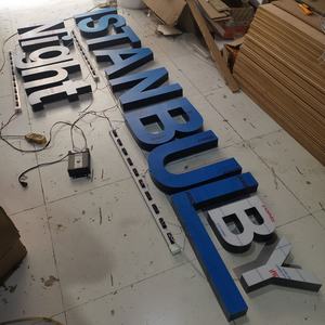 Panneau à lettres LED personnalisées rétroéclairé, grand panneau LED pour publicité extérieure, enseignes LED 3D - Product Image 4