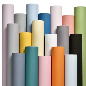 schallabsorbierende solide farbe matte selbstklebende pvc-folie monokromatisch bedruckte dekorative möbelhaut vinylfolie für paneel