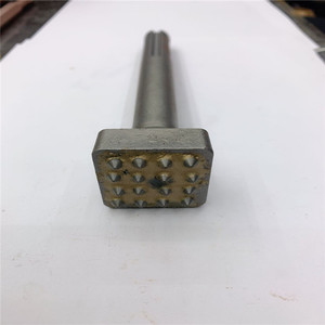 Ciseau à marteau en acier à haute teneur en carbone, tête carrée, 16 dents, pour la sculpture de revêtements de sol, avec manche en acier pour la maçonnerie - Product Image 3