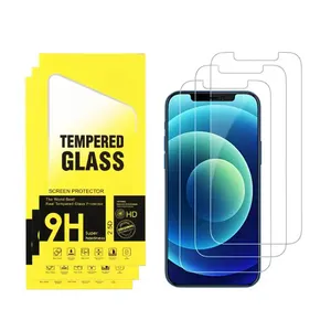 Friendly Tempered Glass Screen Protector 2.5D Cell Phone Tempered Film for Phone 15 14 13 12 11 pro max