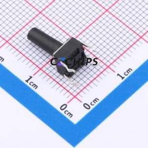 TS-1095-A16B3-D1 Tactile Switch Through hole Component (THT)-4P,6x6mm Switch Single Pole Single Throw Round Button 2.5N 6mm - Product Image 2