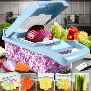 Hot bán tiện ích nhà bếp Trái cây màu trắng và rau mandoline <span class=keywords><strong>slicer</strong></span> thép không gỉ Veggie Chopper - Product Image 4
