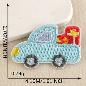 Mini-patches brodés thermocollants DIY pour scrapbooking, motifs fleurs, camions, fruits et aliments, très demandés - Product Image 6