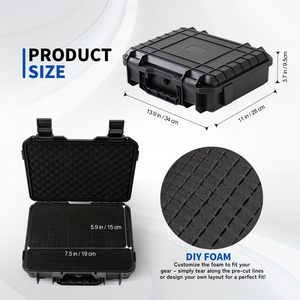 Free sample Durable Eva <b>Hard</b> Shell Case With <b>Foam</b> Custom Design Eva Tool Case With Zipper Waterproof <b>Hard</b> Storage Eva <b>Foam</b> Case - Product Image 3