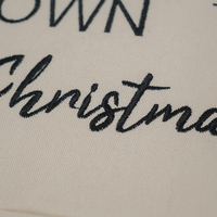 Weihnachts-Adventskalender zum Besticken, Wiederverwendbarer Hängender Weihnachts-Countdown-Kalender mit 24 Taschen für Weihnachtsdekoration