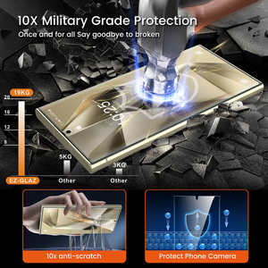 واقي شاشة من الزجاج المقوى مضاد للتجسس مع طباعة شعار مخصص، سهل التركيب ومقاوم للغبار لهواتف سامسونج جالاكسي S25 وS24 ألترا - Product Image 2