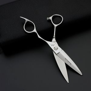 Tijeras de peluquería profesionales Rufute de 6.0 pulgadas, hoja afilada de acero inoxidable, mango largo para diestros, para uso en barberías y salones. - Product Image 1