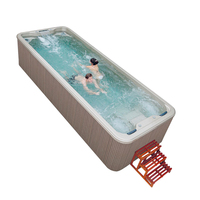 Baignoires Balnéo Autoportantes pour 6-7 Personnes, Spa de Massage Extérieur pour Fêtes, Jacuzzi