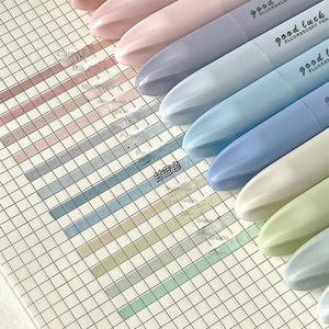 Giapponese ad alto valore di colore doppia testa gradiente evidenziatore tricolore penna per gli studenti obliqua in chiave - Product Image 5