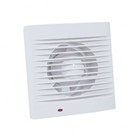 Ventilateur extracteur de salle de bain 4 pouces, 12 pales rotatives, 12W, faible bruit, alimentation CA, garantie 2 ans, usage domestique/hôtelier/commercial