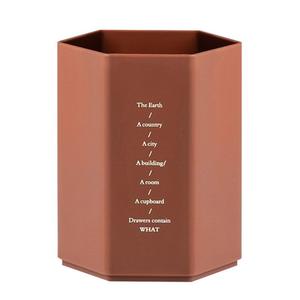 Porte-stylo Hexagonal en aluminium, boîte d'organisation de bureau, porte-crayon, <span class=keywords><strong>organisateur</strong></span> de rangement de <span class=keywords><strong>papeterie</strong></span> - Product Image 5