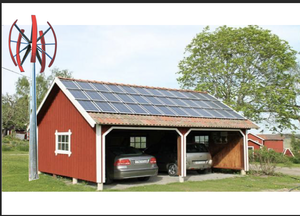 Éolienne à axe vertical certifiée CE ALLRUN avec MPPT pour utilisation hors réseau, puissance 20KW, modèle ARC-20KW, longueur de pales 12m, 380V/220V/110V - Product Image 4