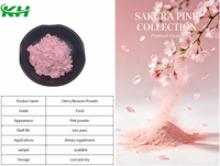 Bubuk Bunga Sakura Premium 100% Alami yang Larut dalam Air, Bubuk Sakura