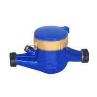 Compteur d'eau mécanique multi-jets en laiton OEM 15 mm LXSG-15E IP68 à cadran sec