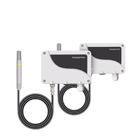 Transmitter Suhu ModBus RS485 4-20mA yang Dipasang di Dinding Pabrik, Sensor Suhu & Kelembapan