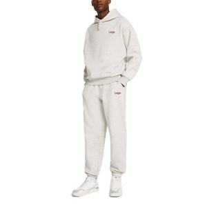 Sweat-shirt pour homme de haute qualité, coupe ajustée, OEM, polaire lourd, pull à capuche, col à capuche, logo imprimé, coton, polyester - Product Image 4