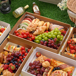 Customizable Kraft Paper <strong>Box</strong> Set Big Rectangular <strong>Long</strong> Containers Rigid Square <strong>Box</strong> for Cake and Sugar for Food Storage - Product Image 4