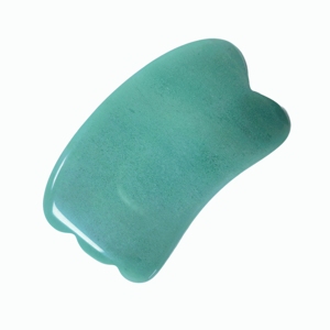 Tabla de Gua Sha de Aventurina Verde Natural Pulida a Mano para Esculpir el Rostro y Drenaje Linfático, Masaje Corporal - Product Image 2