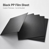 Rouleau de feuille de plastique PP noir, durable, résistant à l'usure, épaisseur et taille personnalisables, découpe professionnelle personnalisable, feuille PP