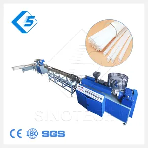 Plastic PP/PE/PLA Fibre Resin Biodegradable Drinking flexible drink straw make machine for Beverage Industry