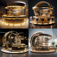 Comptoir de Bar Lumineux à LED pour Restaurant, Discothèque, Cave à Vin – Conception sur Mesure