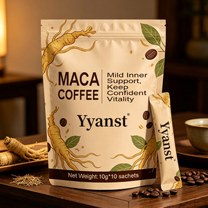 Café de Ginseng y Maca de Marca Privada OEM, Suave, Apoyo Interior, Vitalidad y Confianza, 10g*10 Sobres, Bebida Herbal Instantánea para el Bienestar - Product Image 5
