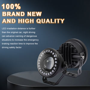 Focos Led JHS con anillo de Halo de Ángel, faros delanteros de conducción para motocicletas, iluminación automática, luces antiniebla impermeables para camiones, Jeeps, ATV - Product Image 6