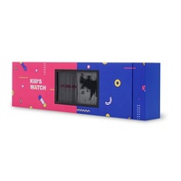 Boîte d'emballage en papier pour montre pour enfants Seismo Package, dessin animé 3D dynamique, montre intelligente pour enfants, boîte à montre à tiroir, fabrication artisanale