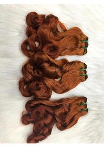 Mèches de cheveux vierges vietnamiens, tissage de cheveux humains, ondulations rebondissantes, double trame, double épaisseur, noir naturel - Product Image 6