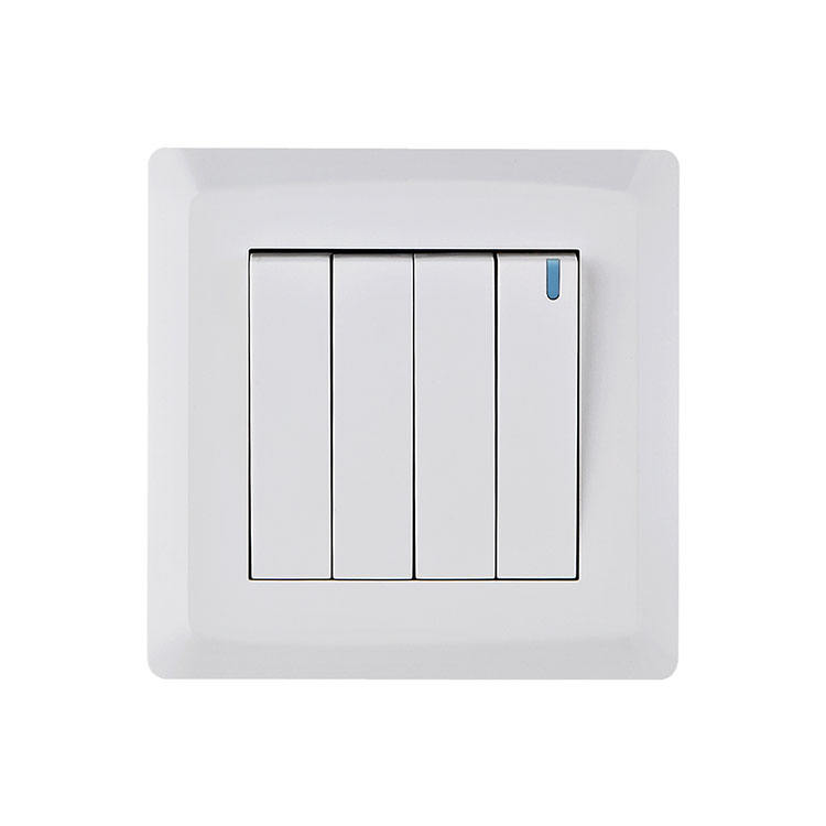 Factory Wholesale Cheap Electrical Home Use Power UK Standard Blank White Switches and Socket Light Wall Switches Outlet