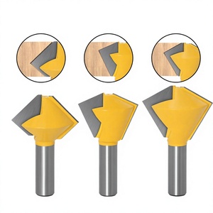 Fresa de carburo multiafilada con punta de <span class=keywords><strong>pico</strong></span>; Fresa para mortaja y espiga de 6/8/12 filos para carpintería; Herramienta de grabado y fresado - Product Image 1