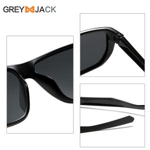 Lunettes de soleil sport Greyjack, monture TR90, verres polarisés TAC, protection UV400, noires, pour la conduite et la pêche - Product Image 3