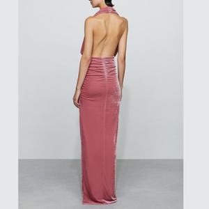 Vestidos Largos de Terciopelo de Lujo Personalizados para Mujer, Elegantes, Ajustados, Sin Mangas, Maxi Vestido Formal - Product Image 2